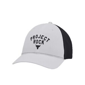 Under Armour Men's‎ Project Rock Trucker Snapback Hat White Black Size OSFM New